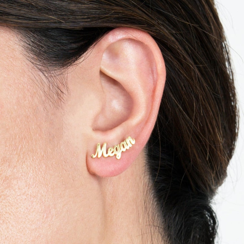 Cute Name Stud Earrings